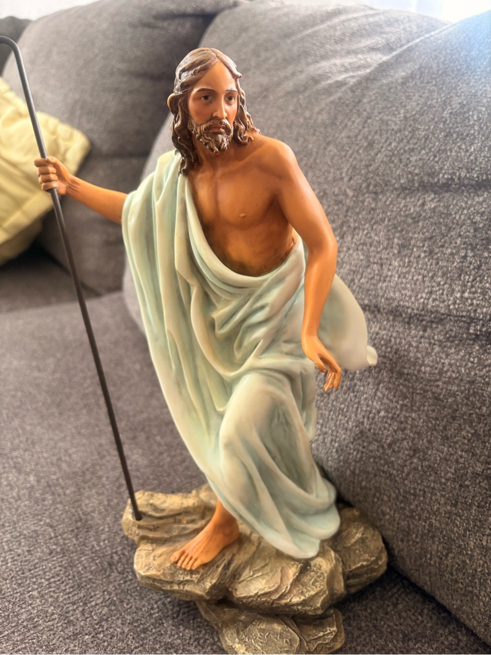 Home Interiors Figurine Marking in Teal and White